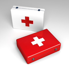 Image showing 3d First aid kit isolated on white 