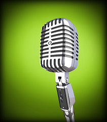 Image showing vintage microphone