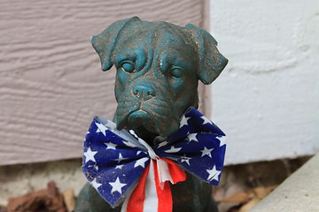 Image showing Boxer Dog Statue