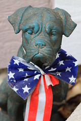 Image showing Boxer Dog Statue