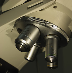 Image showing Scienctific microscope lenses