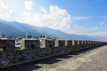 Image showing China ancient city wall