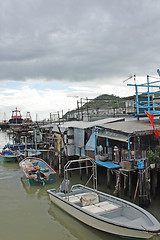 Image showing Tai O fishing village with stilt house in Hong Kong 