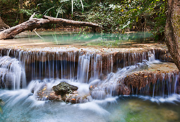 Image showing beautiful waterfall cascades