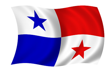 Image showing waving flag of panama