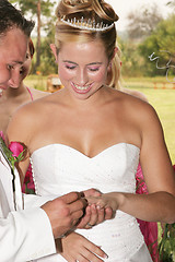 Image showing Wedding Couple: I do!