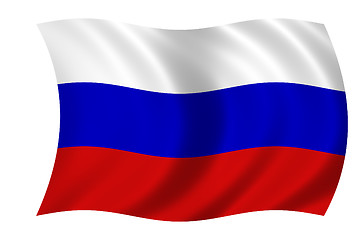 Image showing russian waving flag
