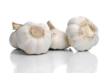 Image showing Three garlic