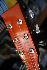 Image showing Electric guitar detail