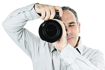 Image showing Photographer with camera