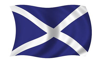 Image showing scottish waving flag