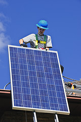 Image showing Solar panel installation