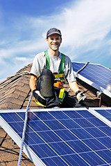 Image showing Solar panel installation