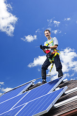 Image showing Solar panel installation