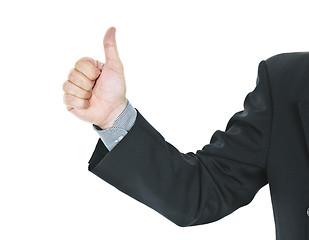 Image showing Man giving thumbs up gesture