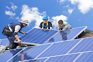 Image showing Solar panel installation