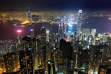 Image showing Hong Kong at night