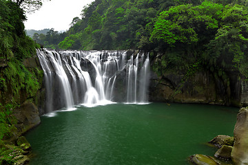 Image showing waterfall in forest