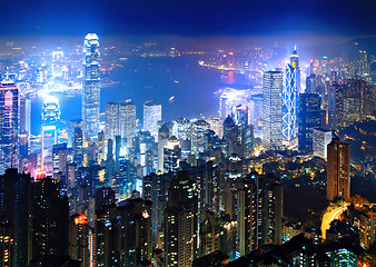 Image showing Hong Kong at night