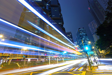 Image showing Traffic Through Downtown in HongKong