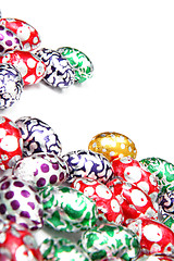 Image showing Colorful easter eggs background