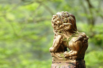 Image showing Chinese dragon statue