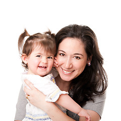 Image showing Happy mother baby daughter family