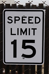 Image showing Speed Limit Road Sign