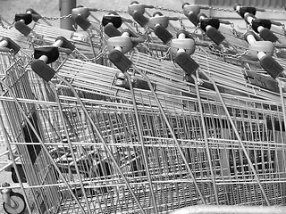 Image showing Shopping cart trolley