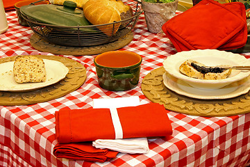 Image showing Red table