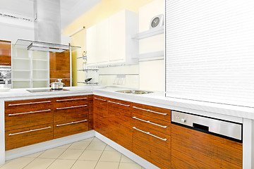 Image showing Wooden kitchen