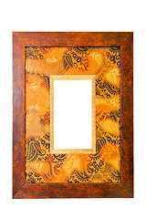 Image showing African wood frame