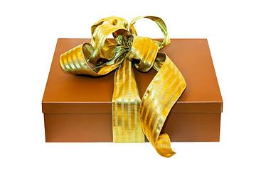 Image showing Brown gift wrap