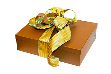 Image showing Brown gift angle