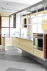 Image showing Yellow kitchen