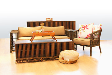 Image showing Natural divan