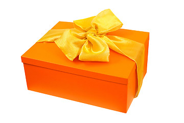 Image showing Orange gift angle