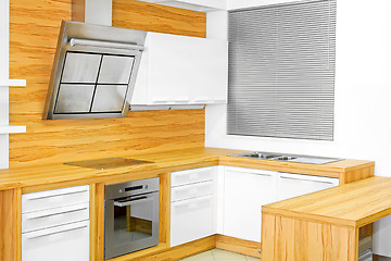 Image showing Light wood kitchen