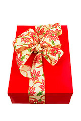 Image showing Red gift bow