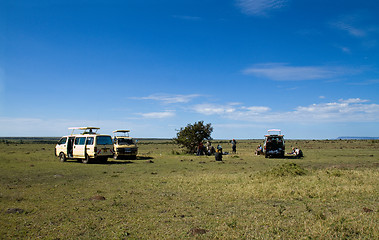 Image showing Breakfast on the Masai Mara