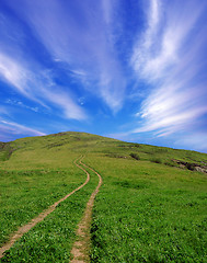 Image showing the road for the sky