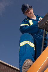 Image showing Lady Construction worker