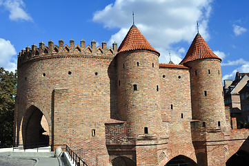 Image showing The Barbican, Warsaw, Poland.