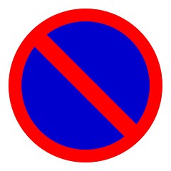 Image showing no parking sign