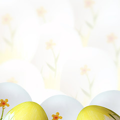 Image showing Painted easter eggs 