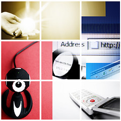 Image showing Colorful communication collage.