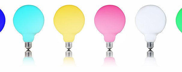 Image showing Multicolor bulb