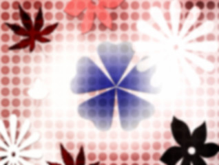 Image showing Flowers & Leafs - background