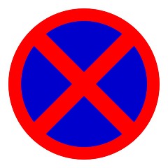 Image showing no parking no stopping traffic sign