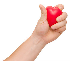 Image showing heart in a hand